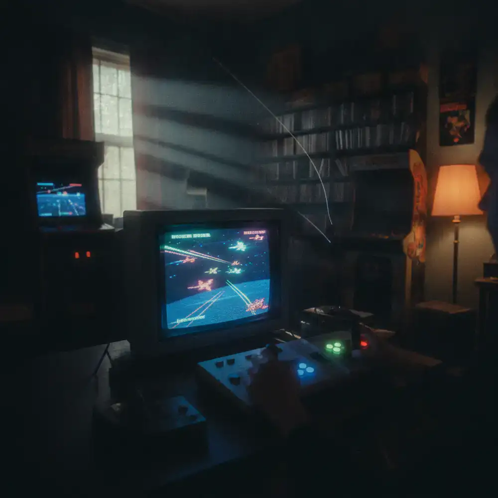 Gameplay at hyper speed with motion blur